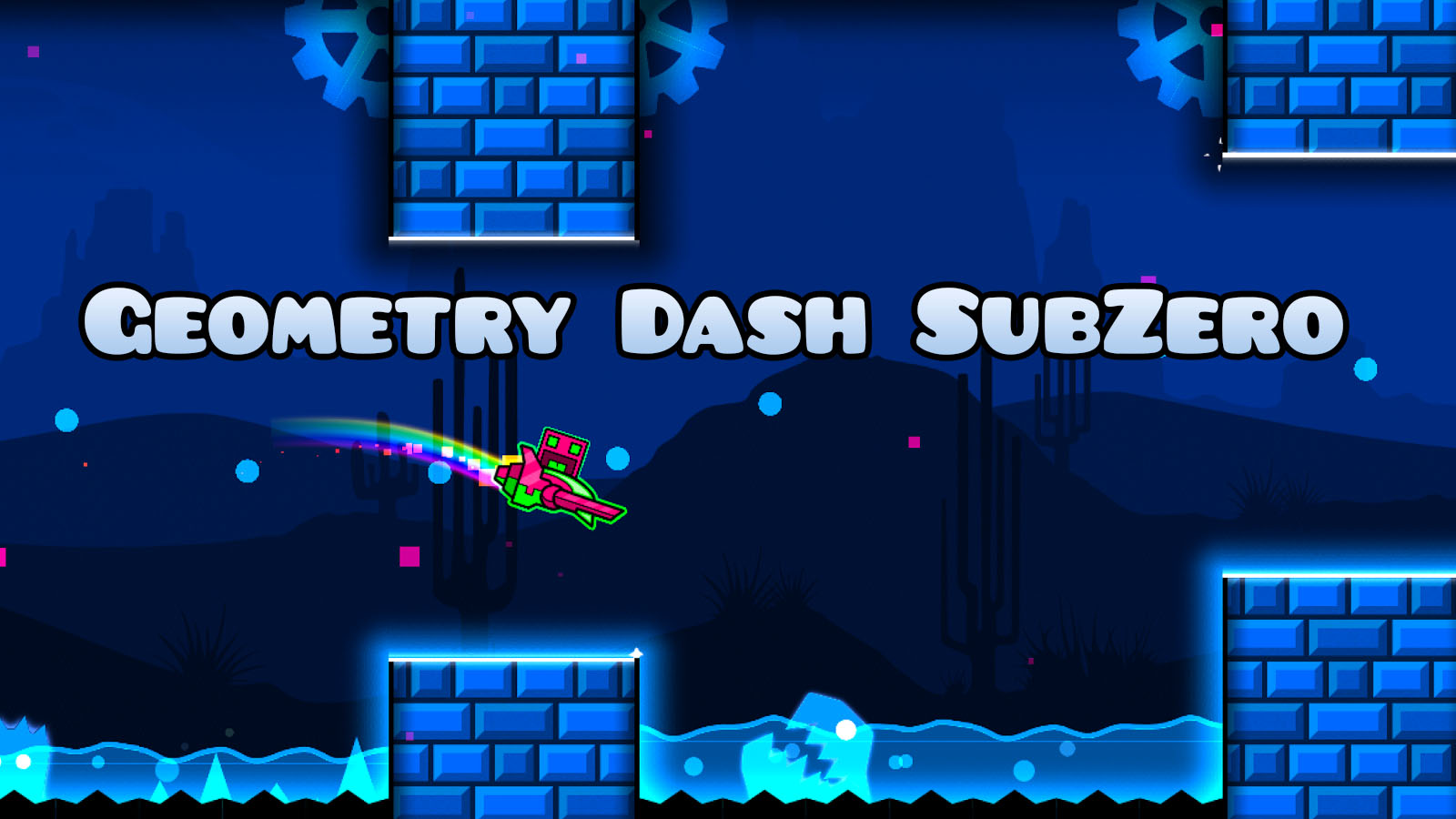 Зимний уровень в Geometry Dash SubZero